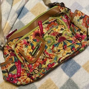Lily Bloom Bright Floral Crossbody Bag - Multicolor